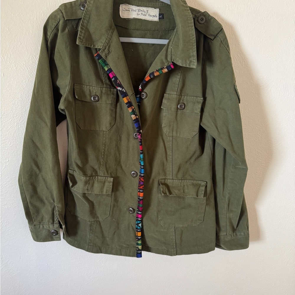 Jens Pirate Booty for Free People Trimmed Military Jacket